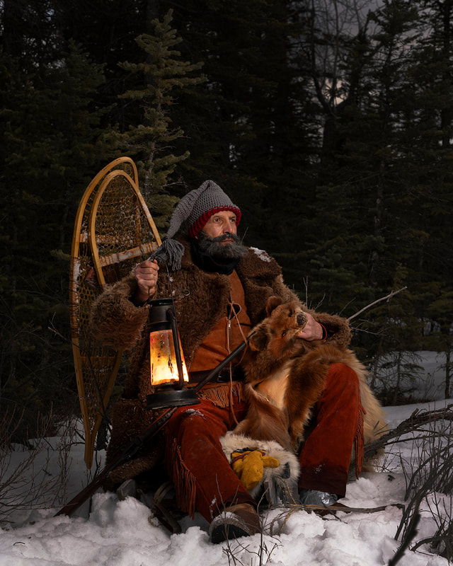 History reenactment, Canadian fur trapper.